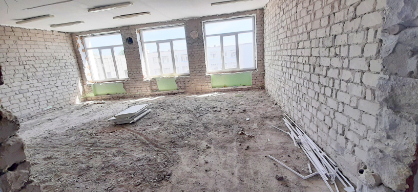Демонтаж радиаторов в кабинетах 3-го этажа